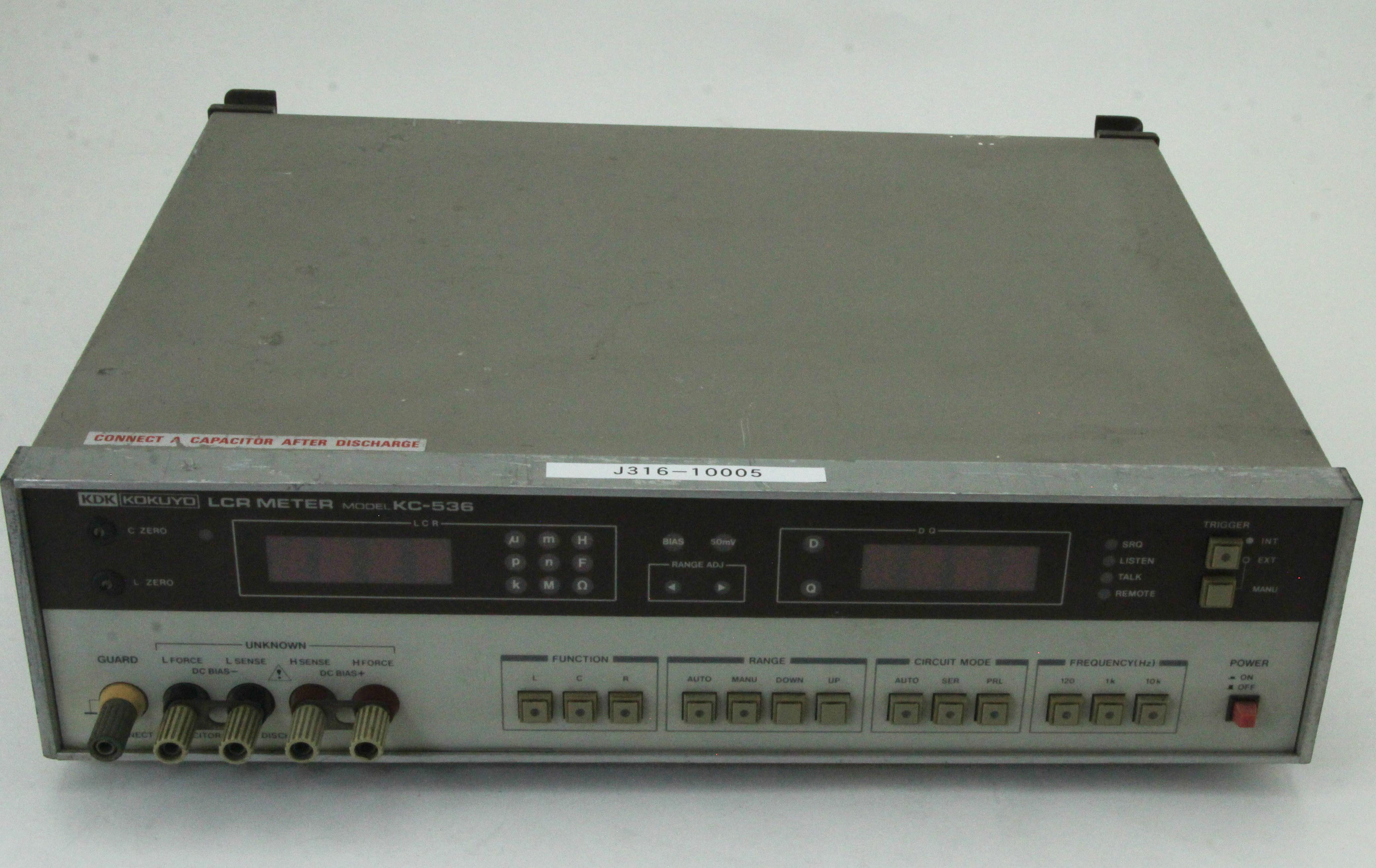 10005 KDK KOKUYO LCR METER KC-536